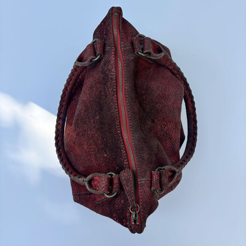 LIEBESKIND SNAKE SHOPPER RED