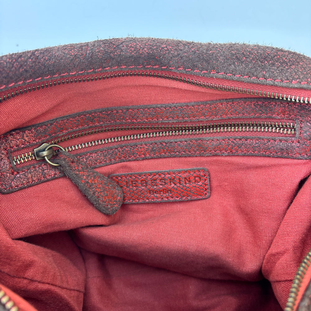 LIEBESKIND SNAKE SHOPPER RED