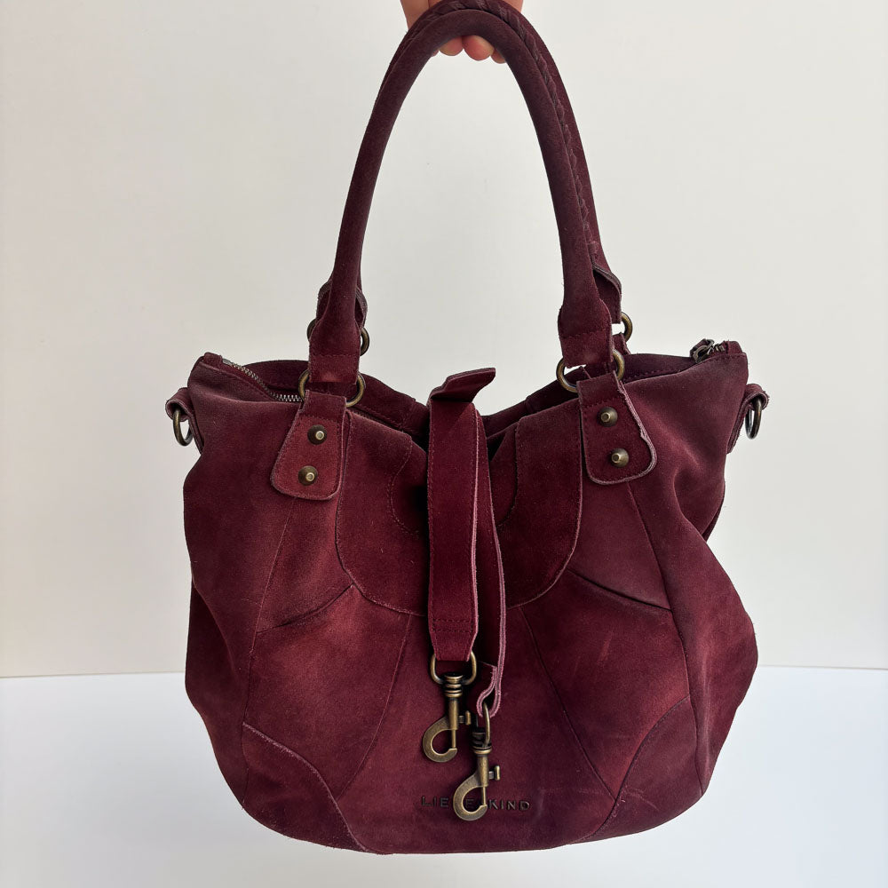 LIEBESKIND SUEDE SHOPPER RED