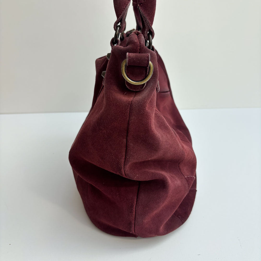 LIEBESKIND SUEDE SHOPPER RED
