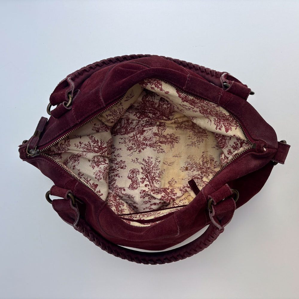 LIEBESKIND SUEDE SHOPPER RED