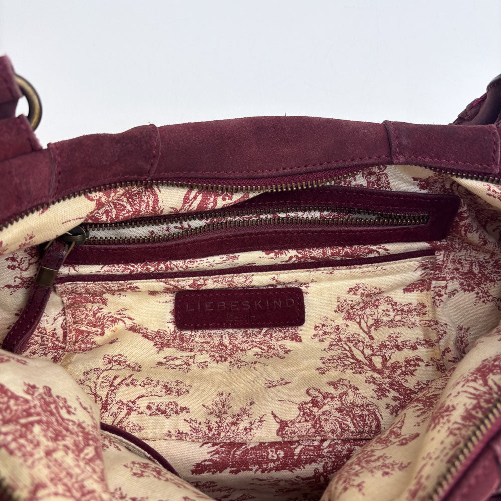 LIEBESKIND SUEDE SHOPPER RED
