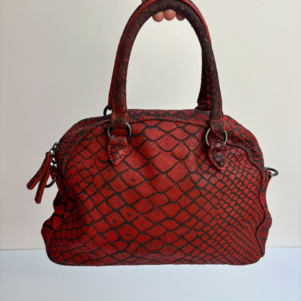 LIEBESKIND SNAKE HOBO RED