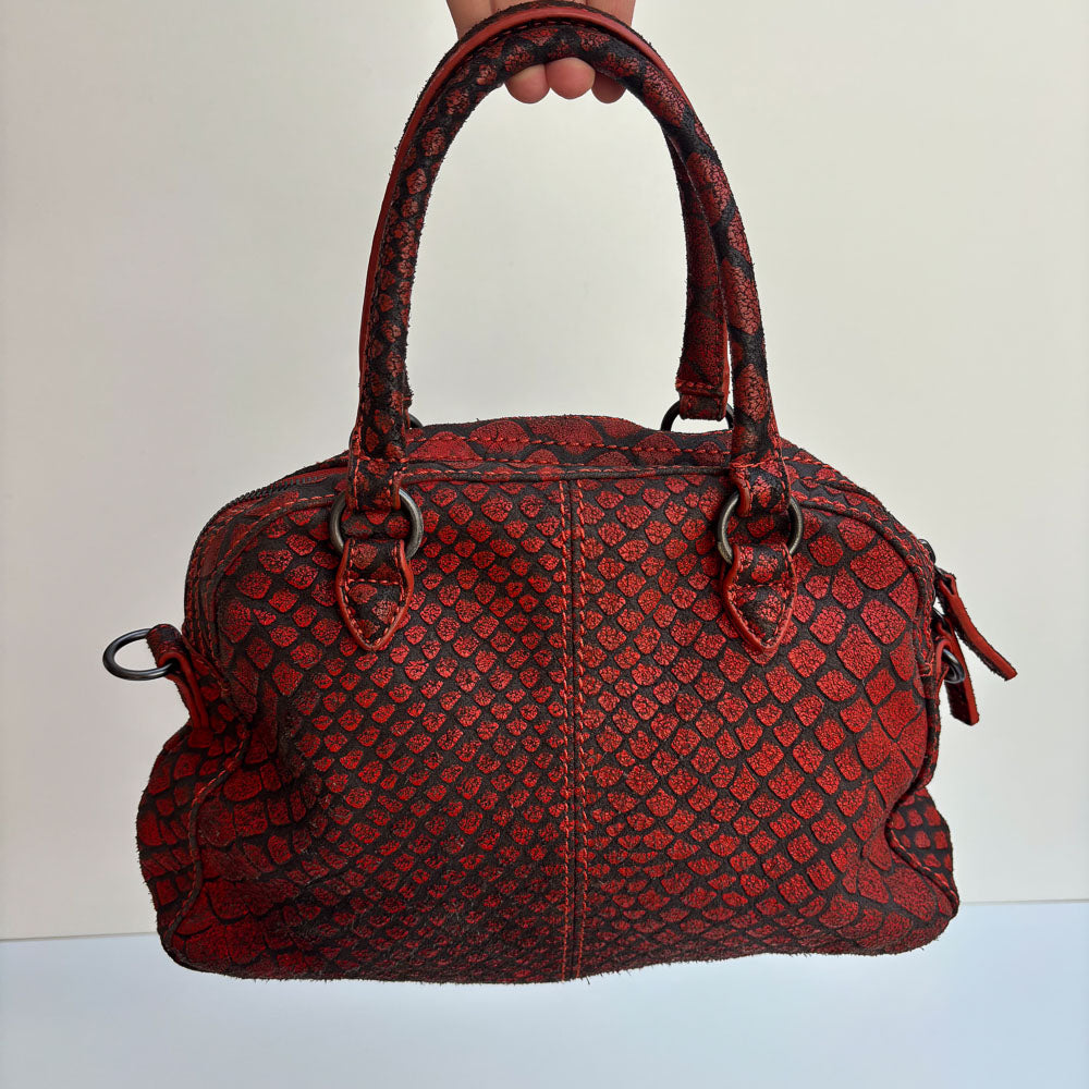 LIEBESKIND SNAKE HOBO RED