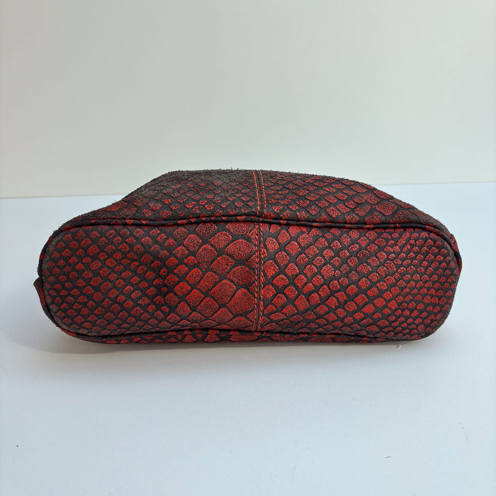 LIEBESKIND SNAKE HOBO RED