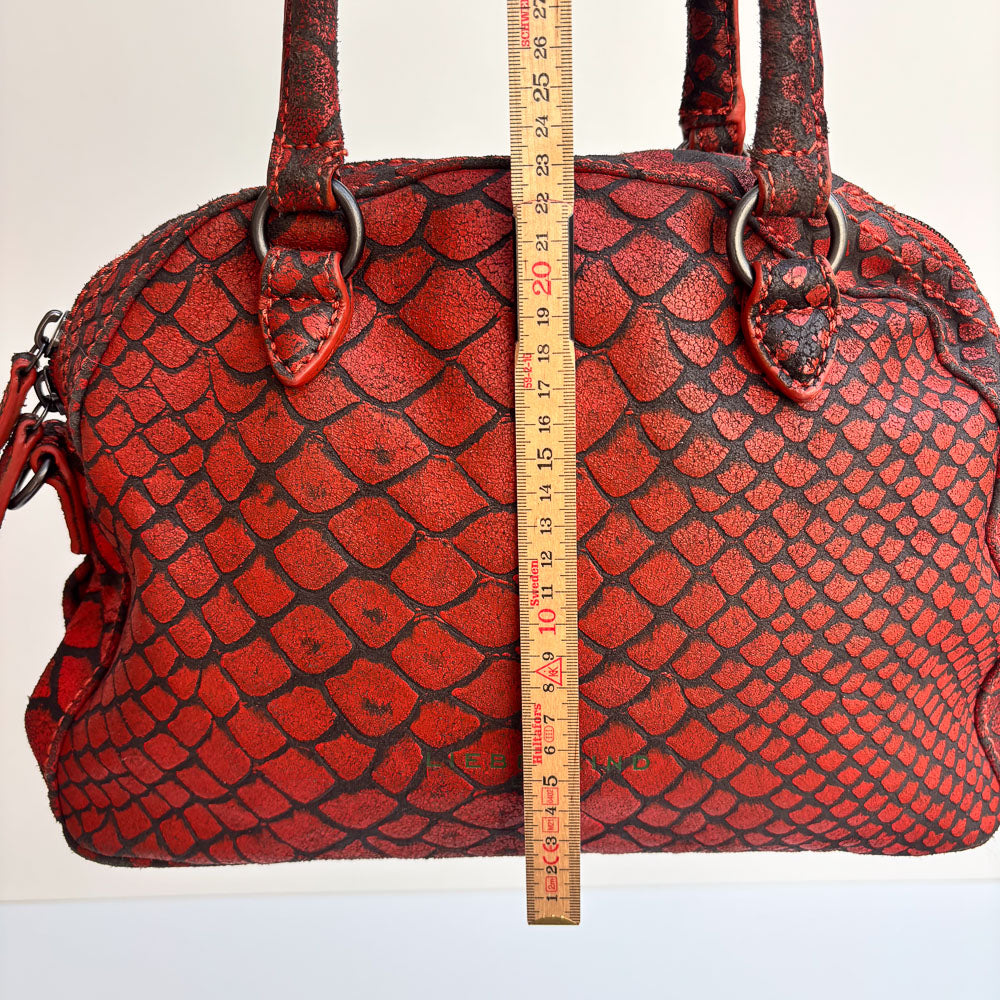 LIEBESKIND SNAKE HOBO RED