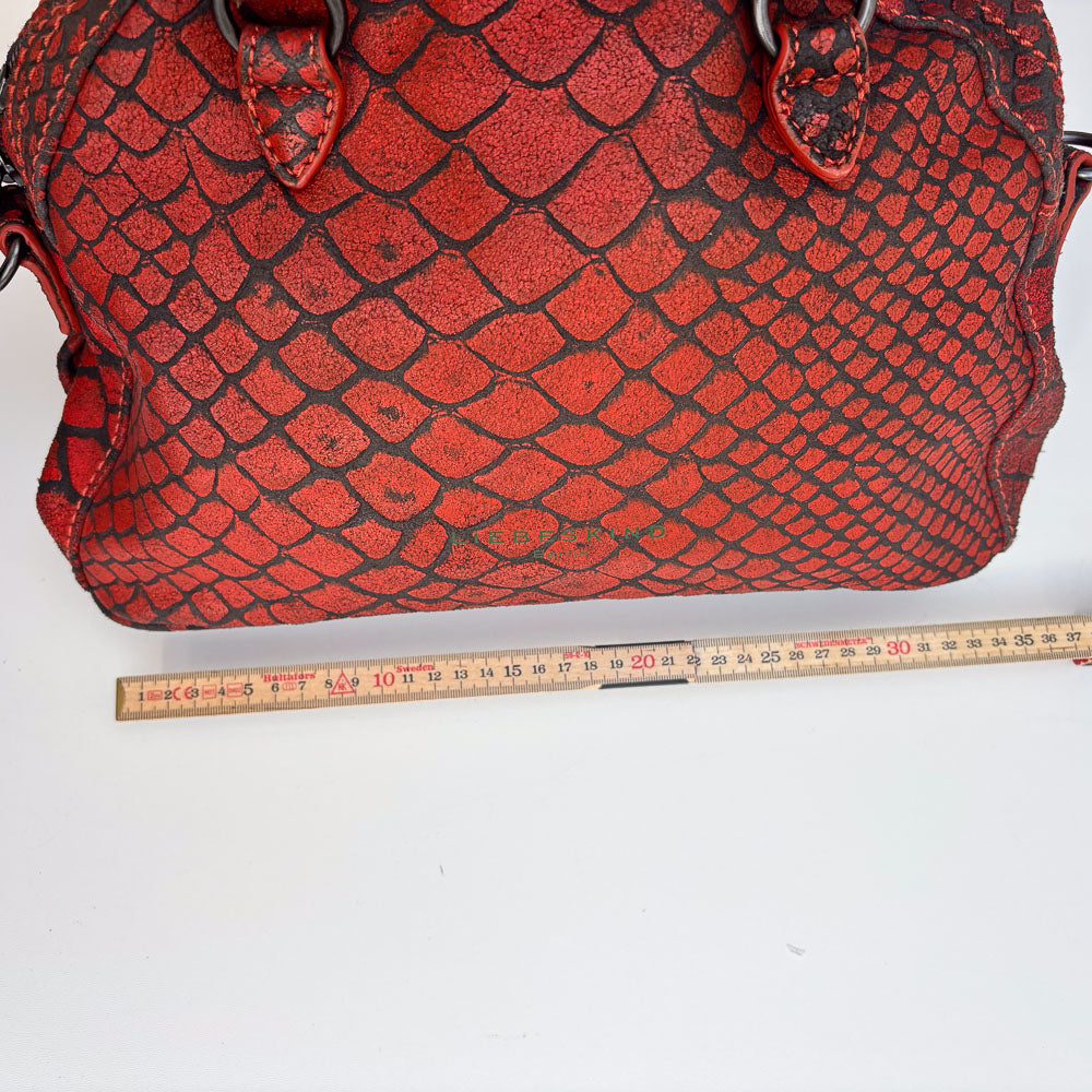 LIEBESKIND SNAKE HOBO RED