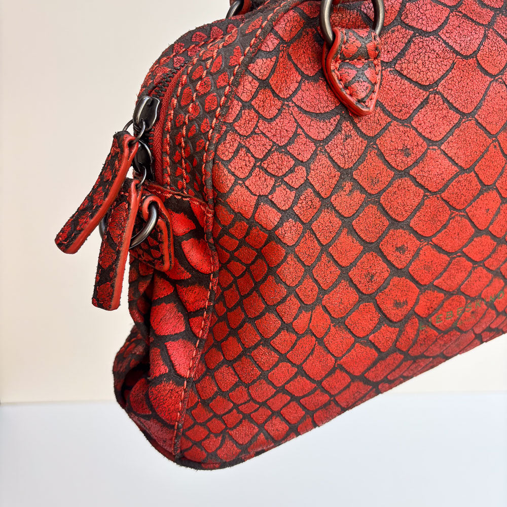 LIEBESKIND SNAKE HOBO RED