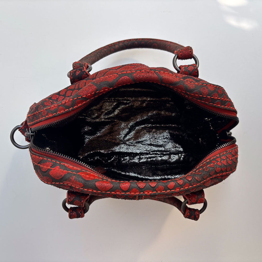 LIEBESKIND SNAKE HOBO RED