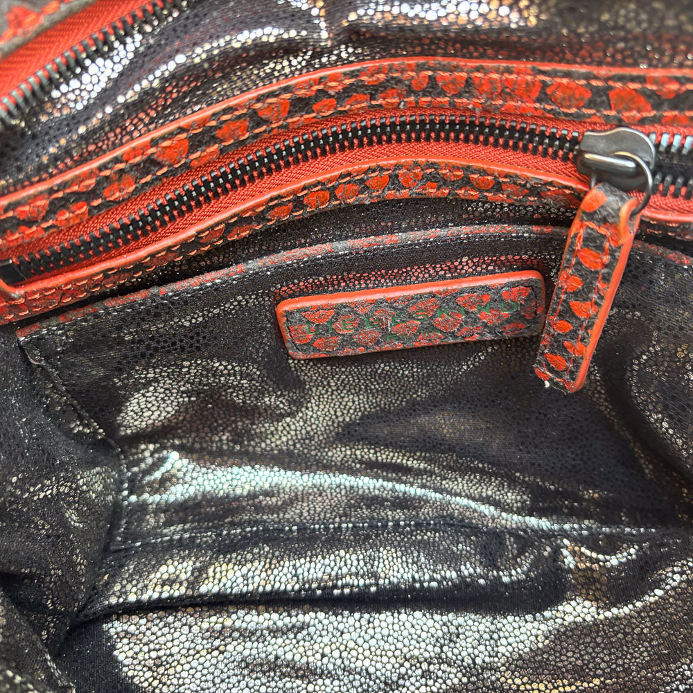 LIEBESKIND SNAKE HOBO RED
