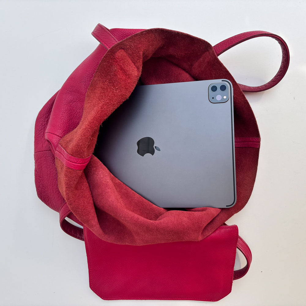 LIEBESKIND PINK LEATHER TOTE