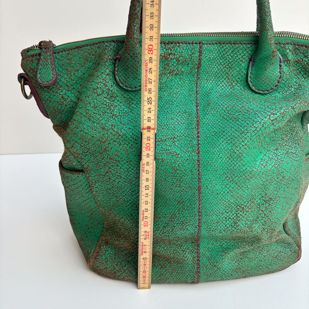 LIEBESKIND SNAKE SHOPPER GREEN