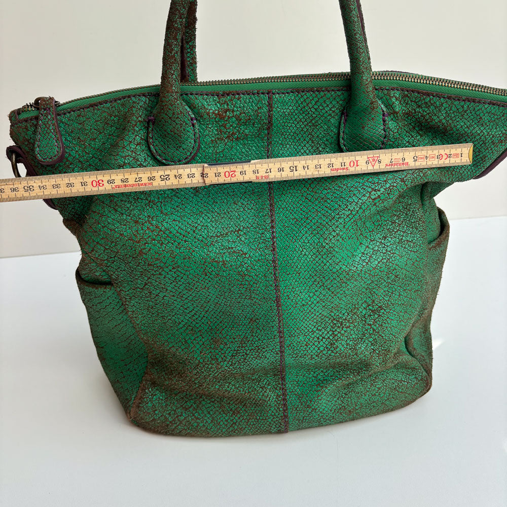 LIEBESKIND SNAKE SHOPPER GREEN