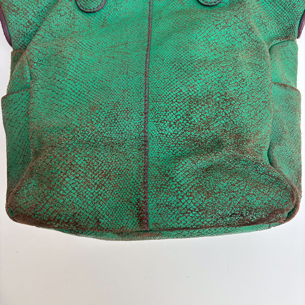 LIEBESKIND SNAKE SHOPPER GREEN