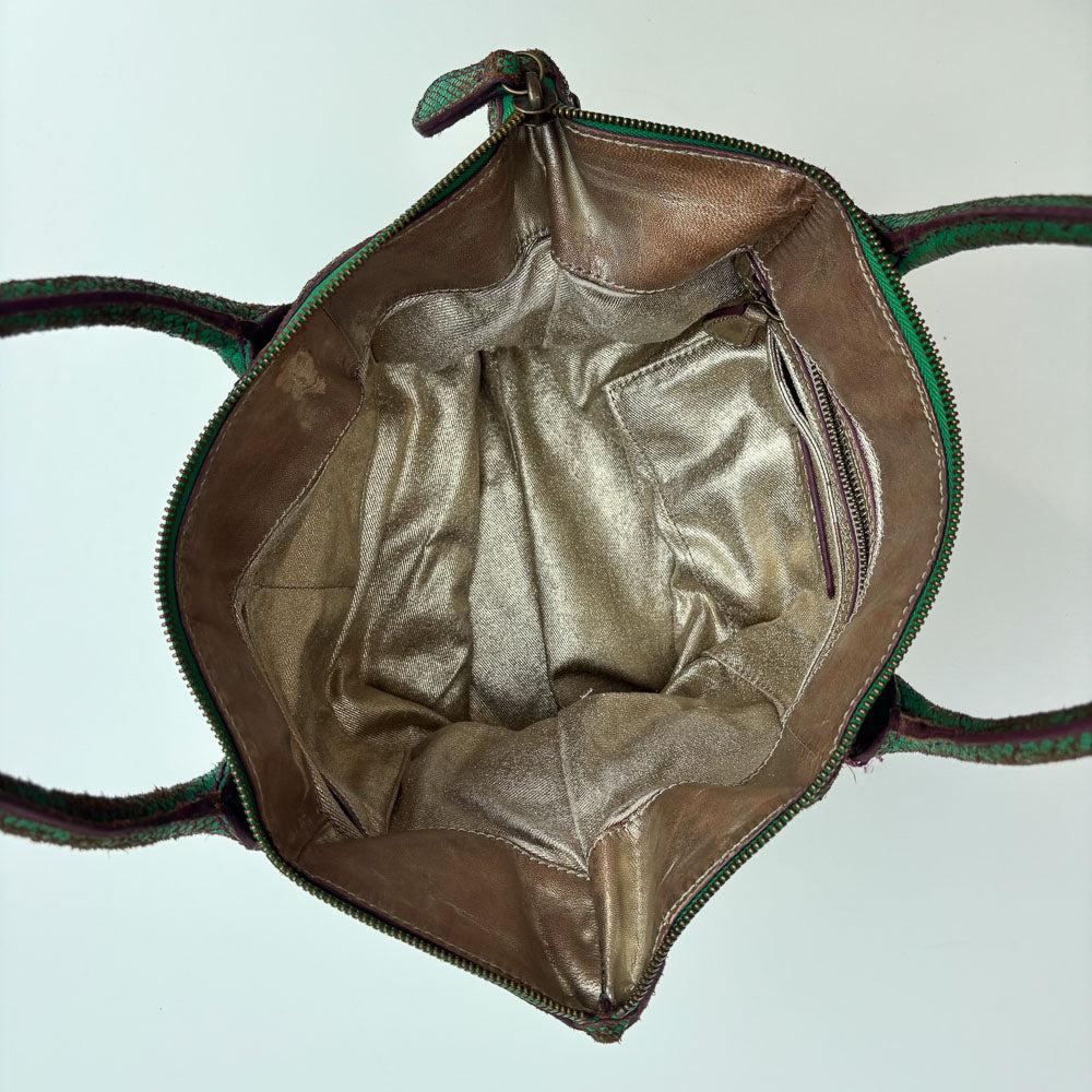LIEBESKIND SNAKE SHOPPER GREEN