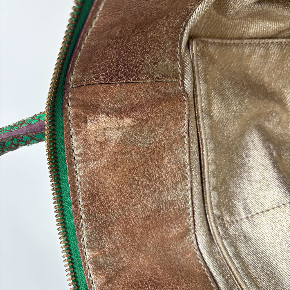 LIEBESKIND SNAKE SHOPPER GREEN