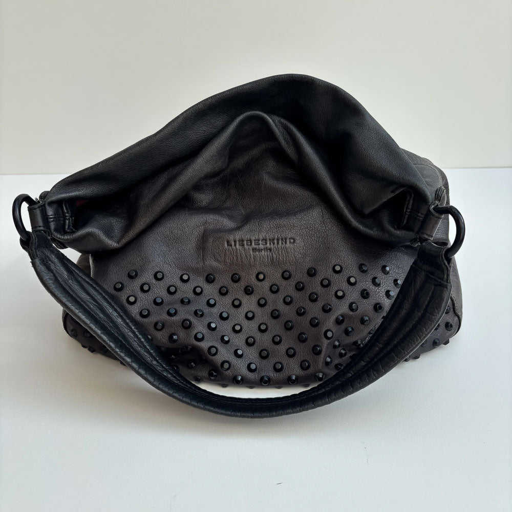 LIEBESKIND RHINESTONE HOBO BLACK
