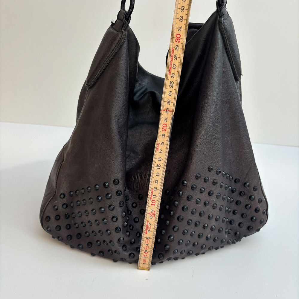 LIEBESKIND RHINESTONE HOBO BLACK