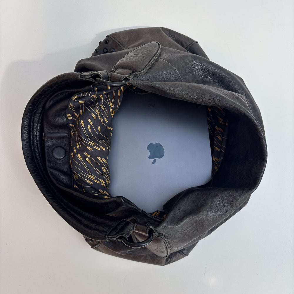 LIEBESKIND RHINESTONE HOBO BLACK