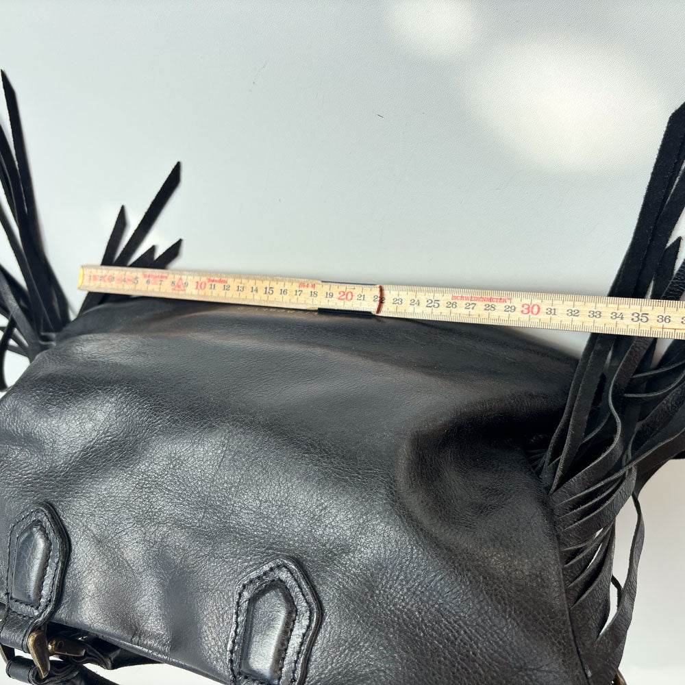 LIEBESKIND FRINGE SHOPPER BLACK