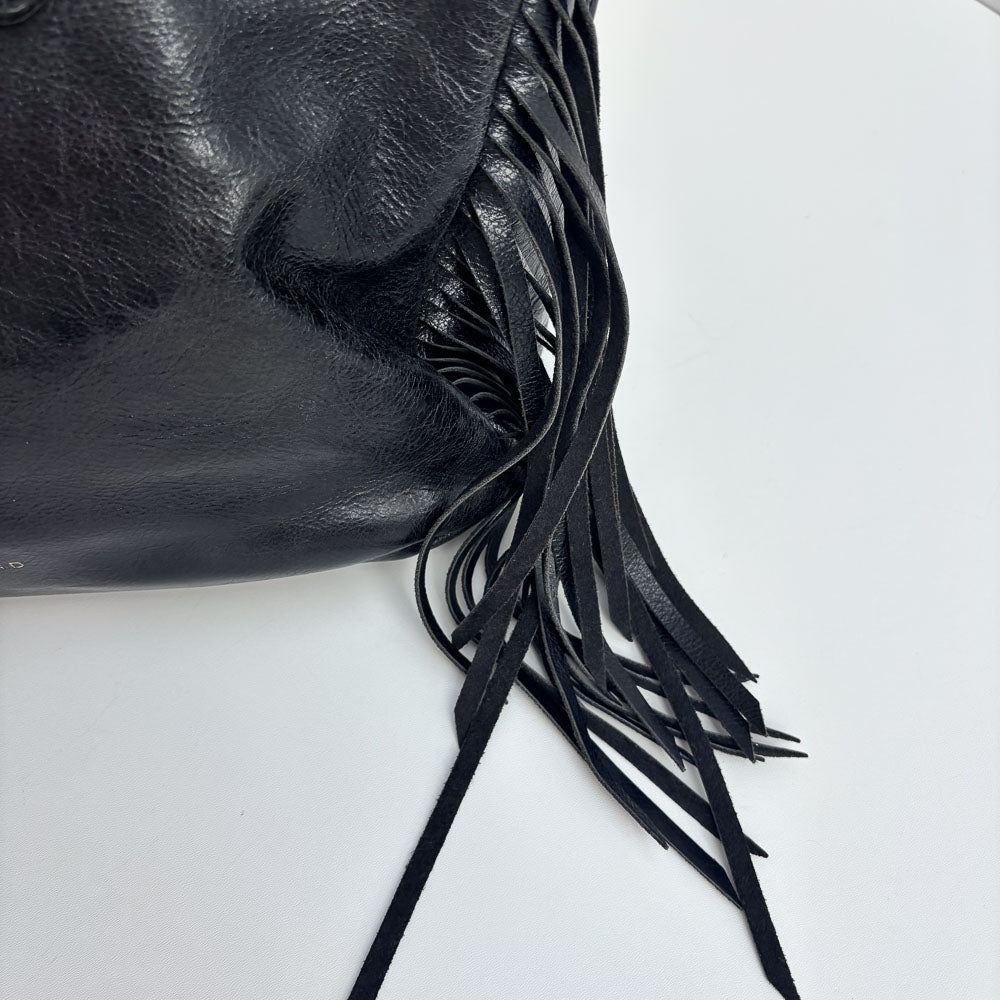 LIEBESKIND FRINGE SHOPPER BLACK