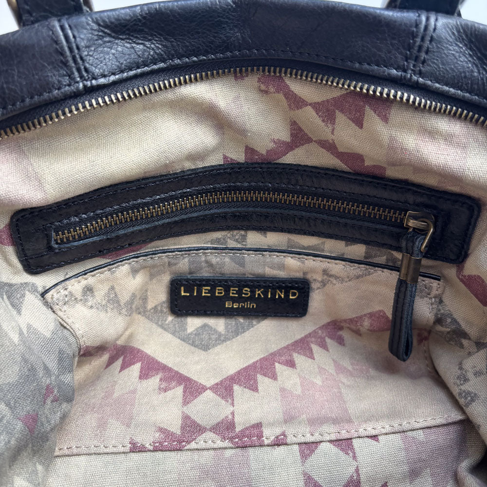LIEBESKIND FRINGE SHOPPER BLACK