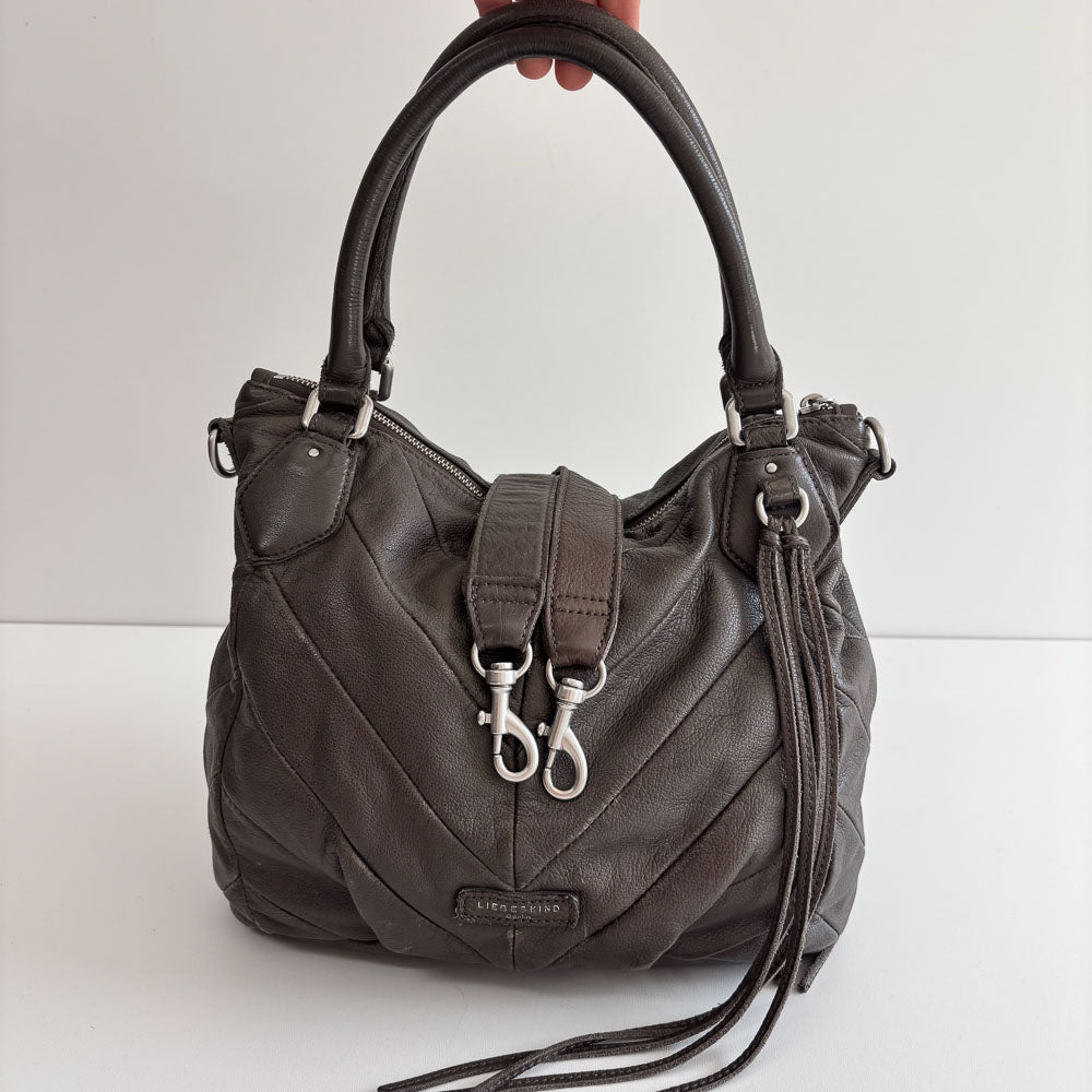 LIEBESKIND FRINGE HOBO GREY