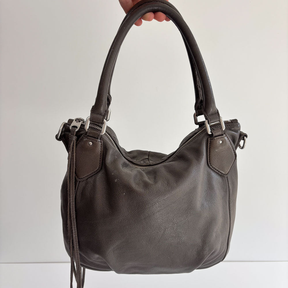 LIEBESKIND FRINGE HOBO GREY
