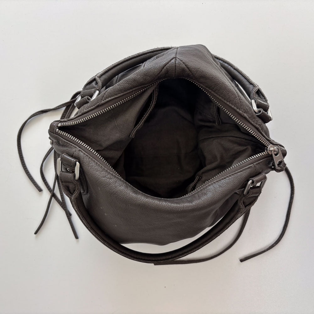 LIEBESKIND FRINGE HOBO GREY