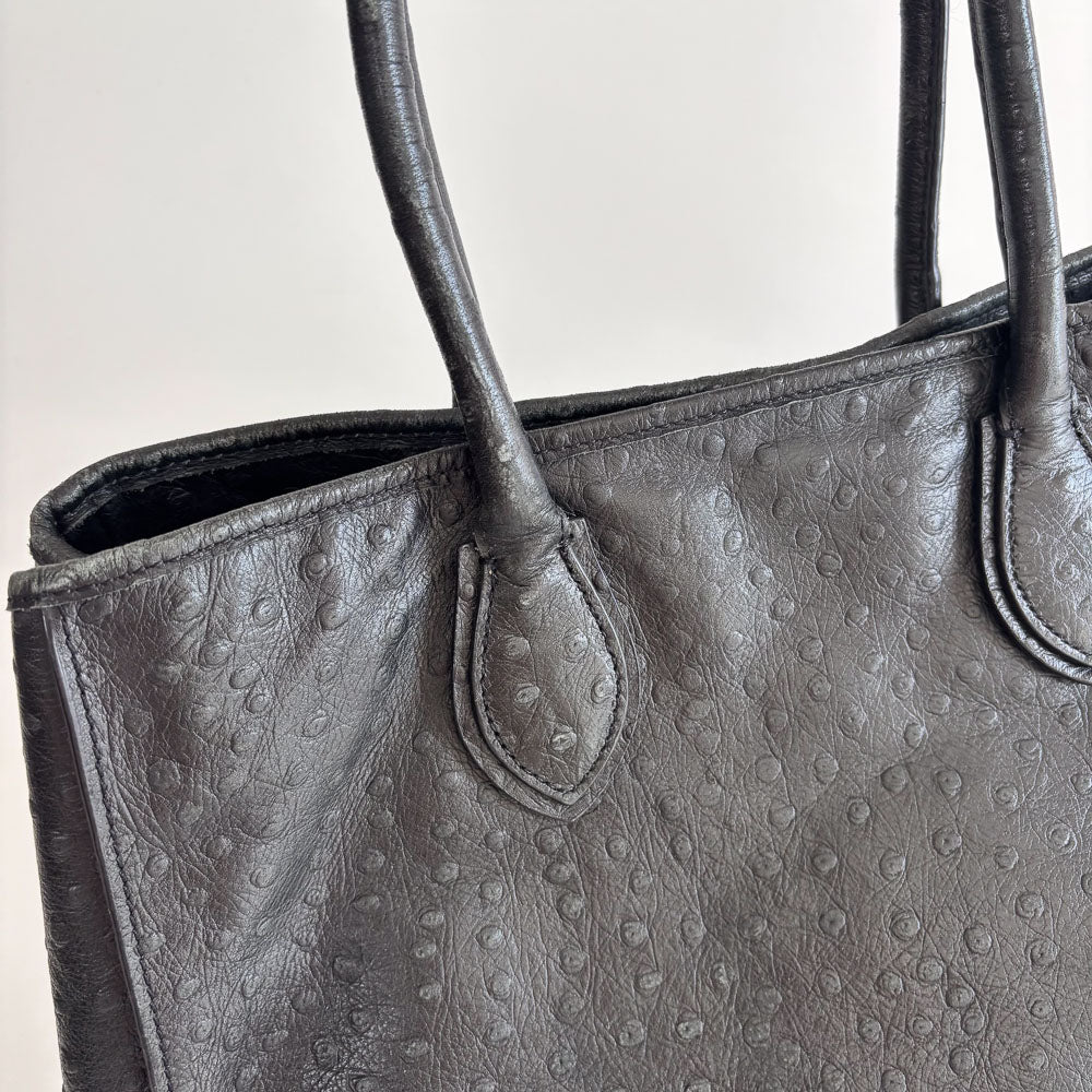 LIEBESKIND OSTRICH SHOPPER BLACK