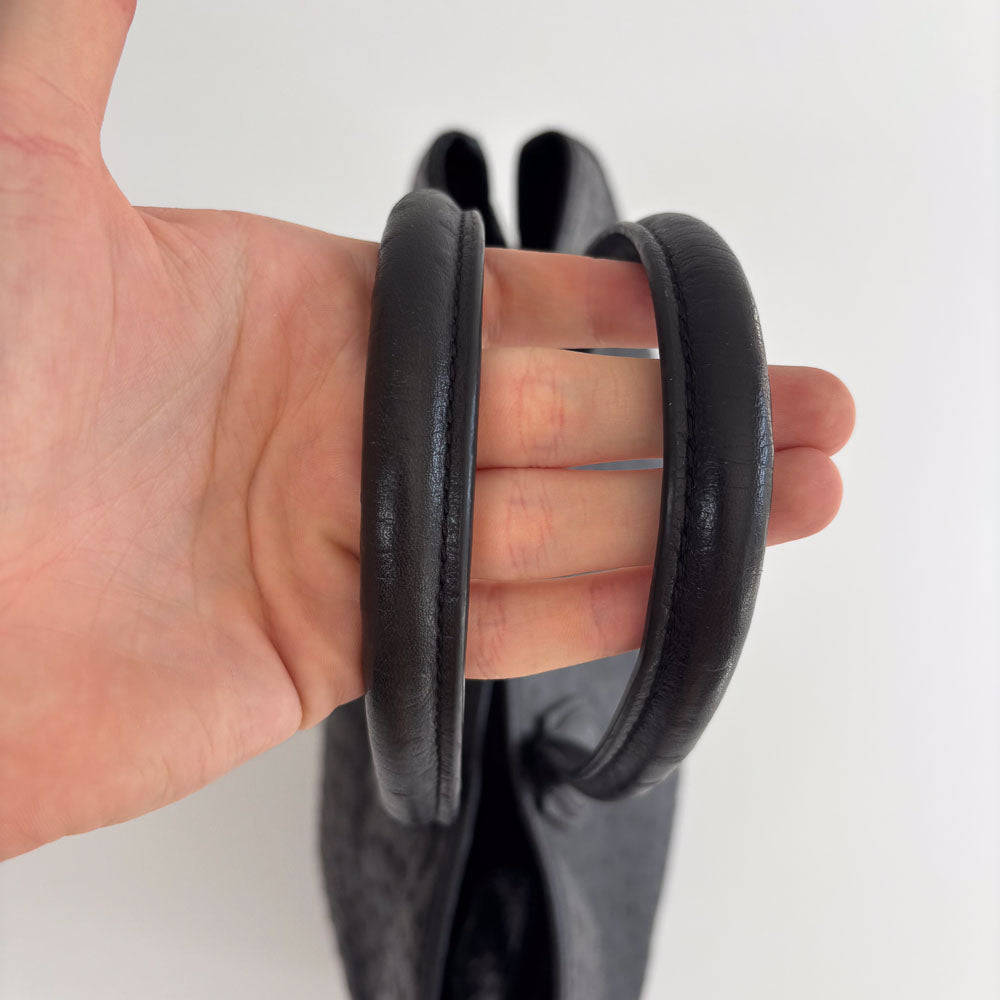 LIEBESKIND OSTRICH SHOPPER BLACK
