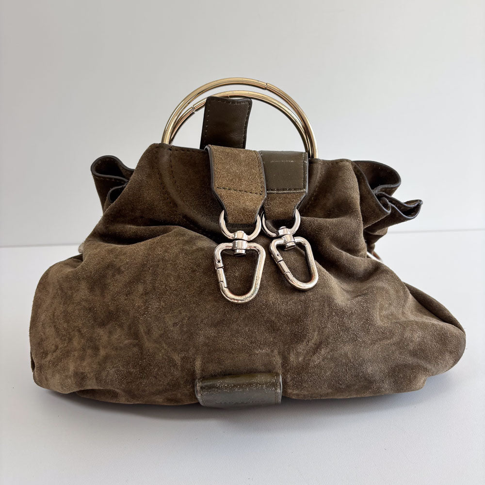 LIEBESKIND SUEDE HANDLE BAG