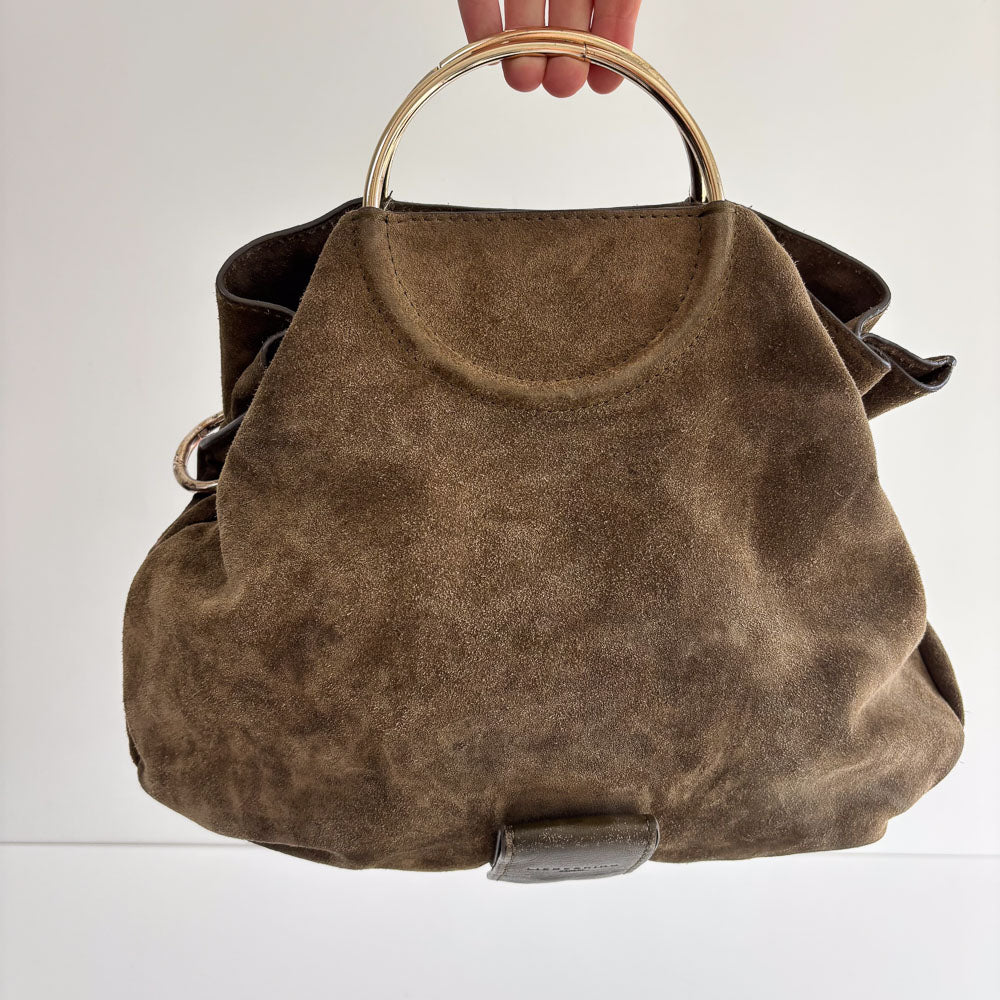 LIEBESKIND SUEDE HANDLE BAG