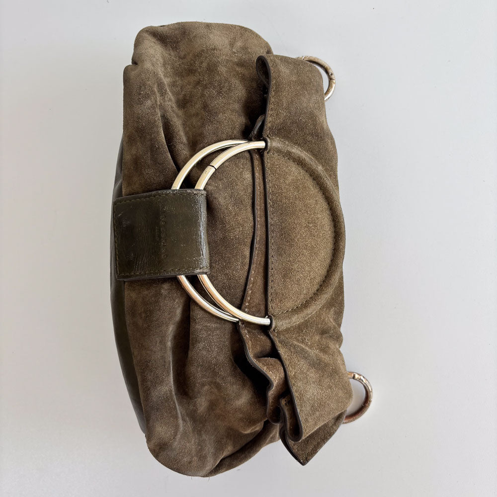 LIEBESKIND SUEDE HANDLE BAG