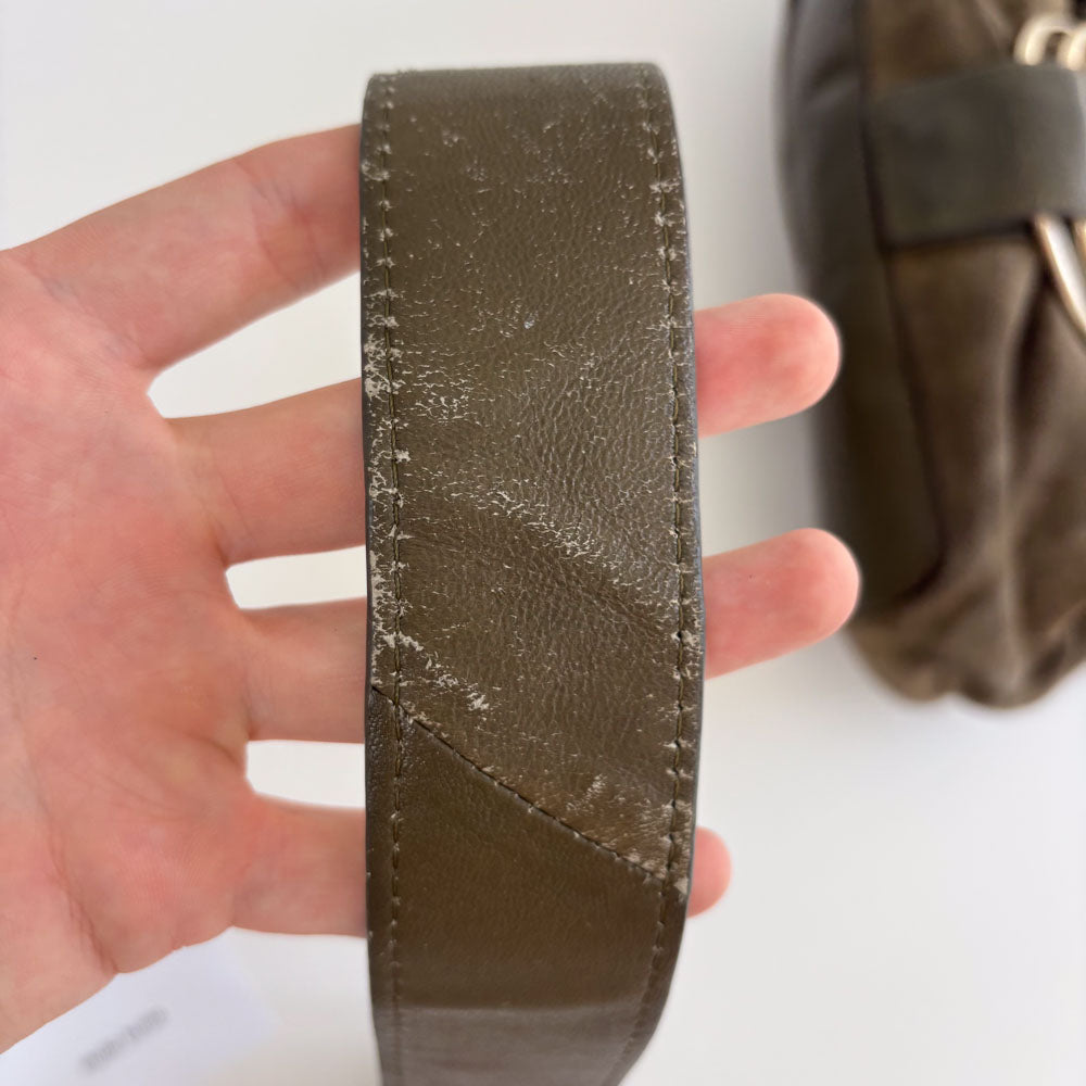 LIEBESKIND SUEDE HANDLE BAG
