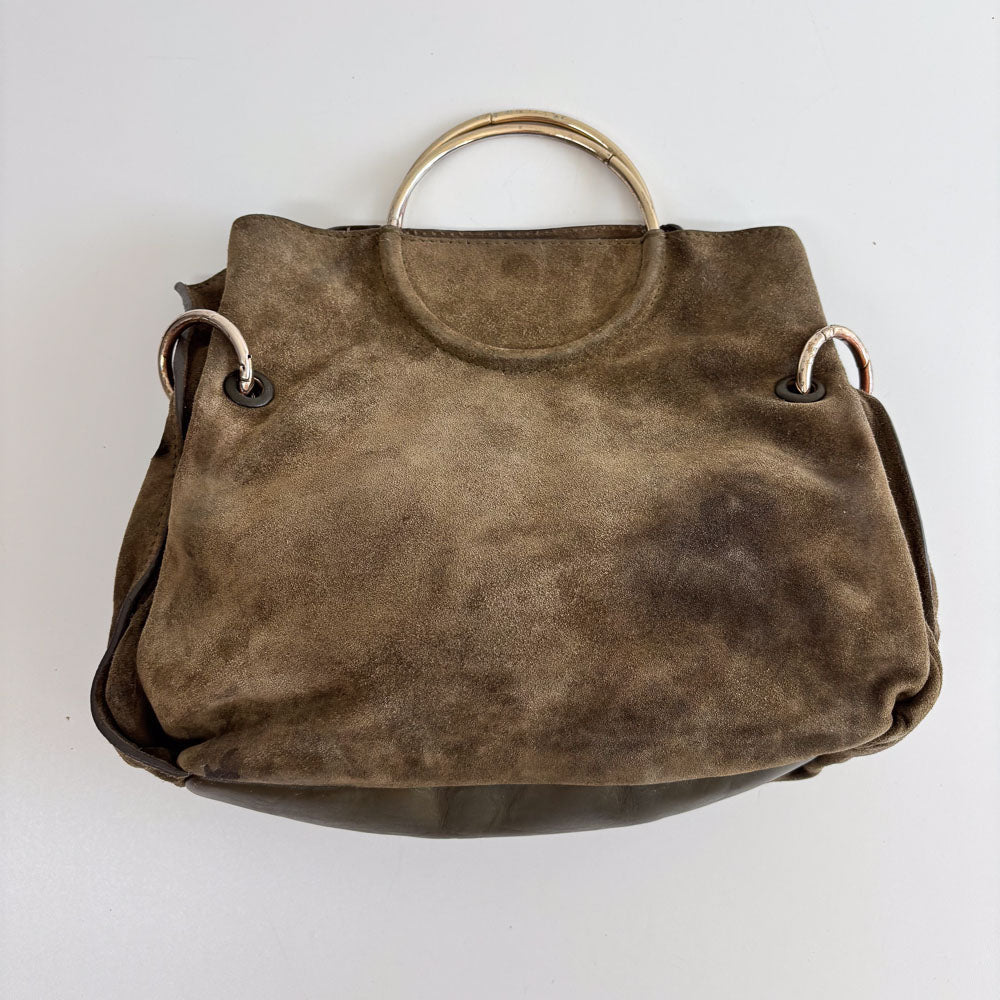 LIEBESKIND SUEDE HANDLE BAG