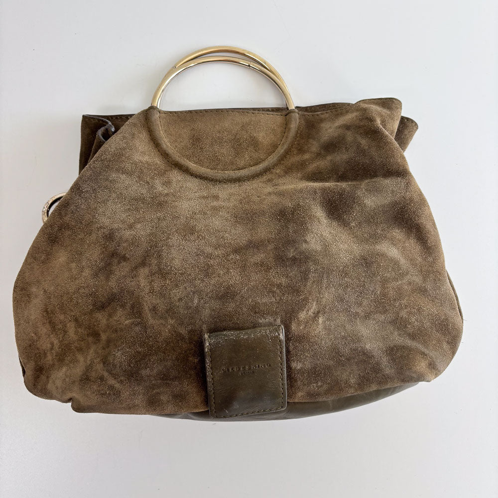 LIEBESKIND SUEDE HANDLE BAG