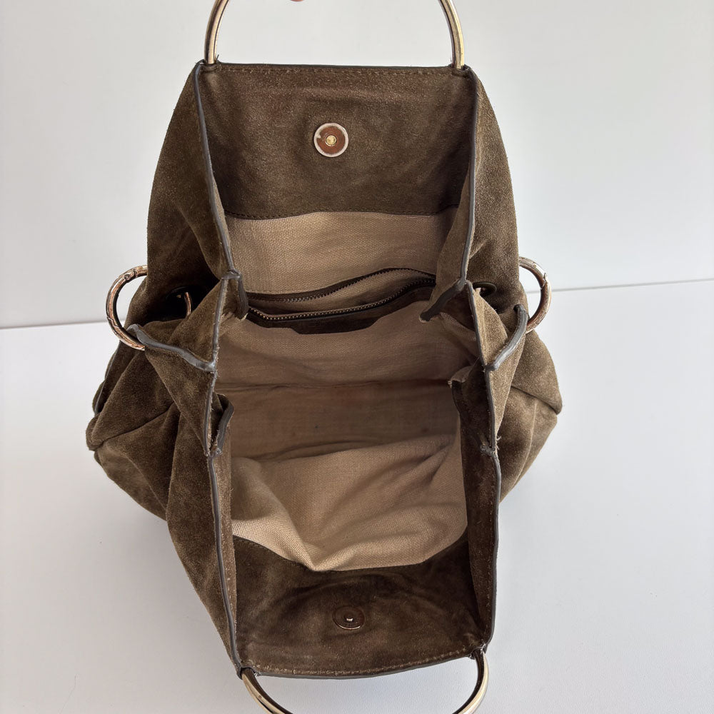 LIEBESKIND SUEDE HANDLE BAG