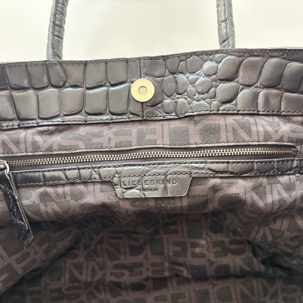 LIEBESKIND KROKO CHELSEA BLACK