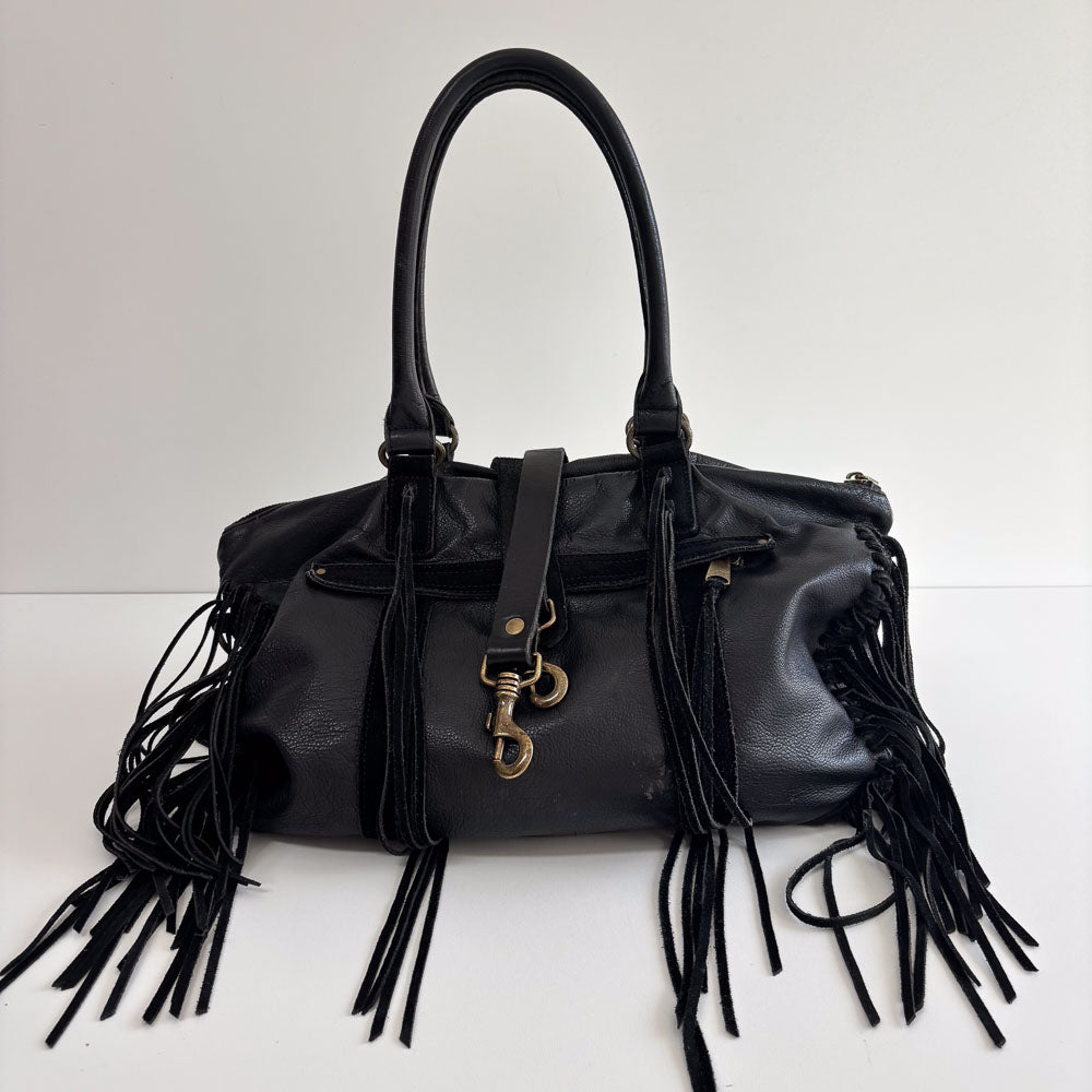 LIEBESKIND FRINGE SHOPPER BLACK