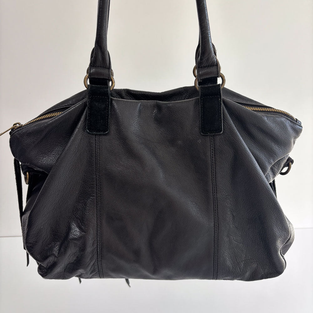 LIEBESKIND FRINGE SHOPPER BLACK