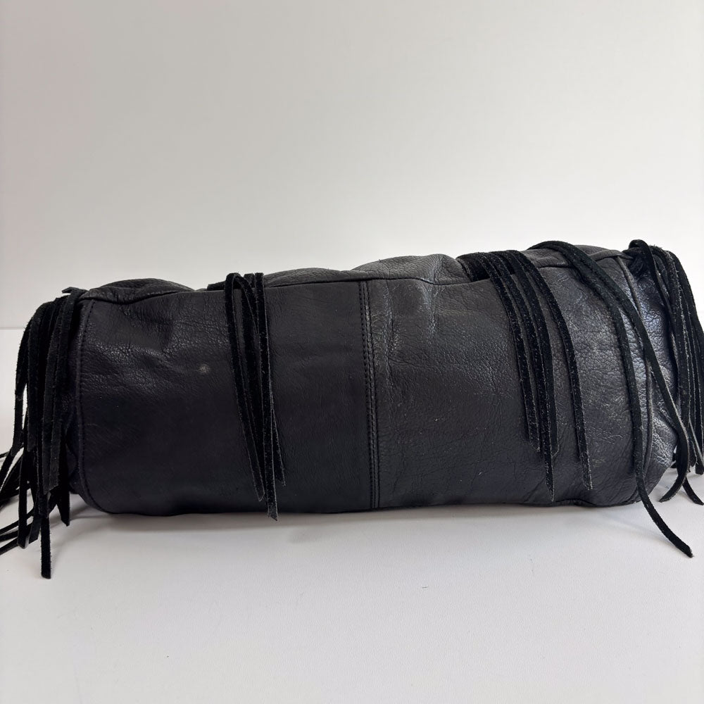 LIEBESKIND FRINGE SHOPPER BLACK