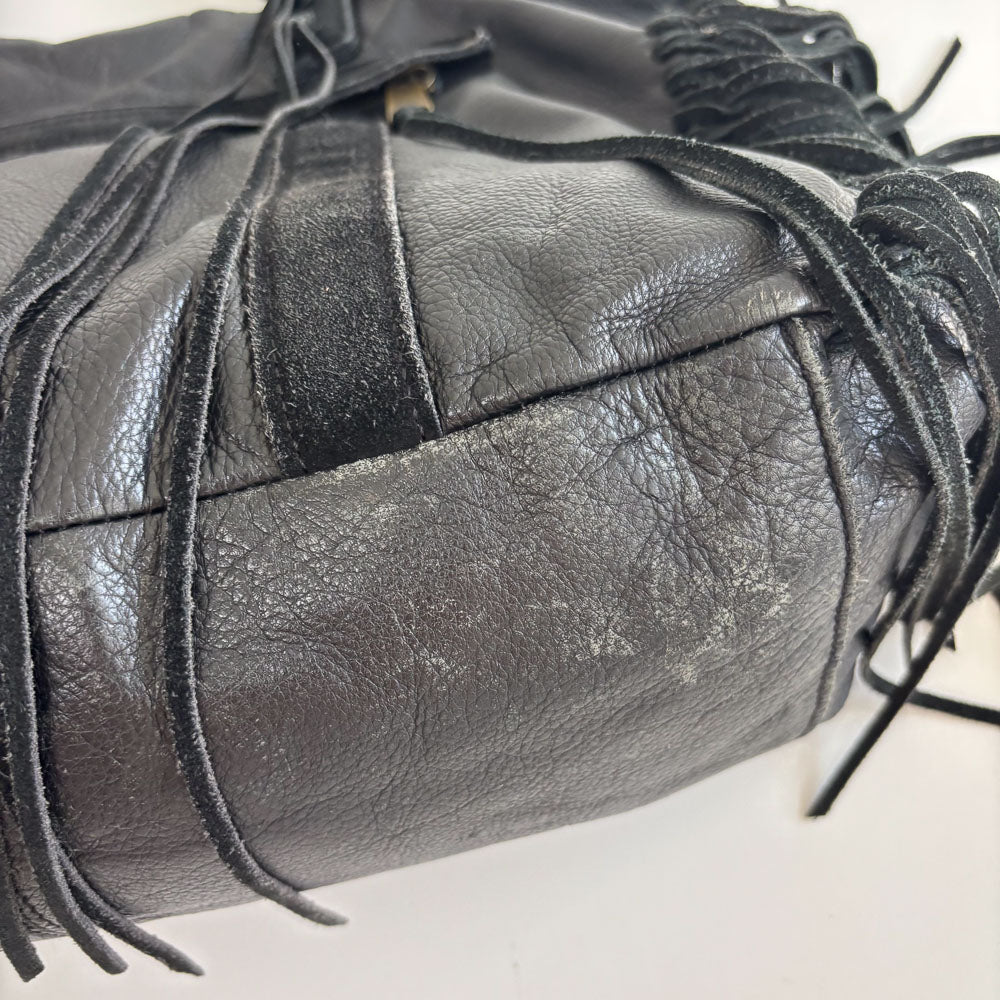 LIEBESKIND FRINGE SHOPPER BLACK