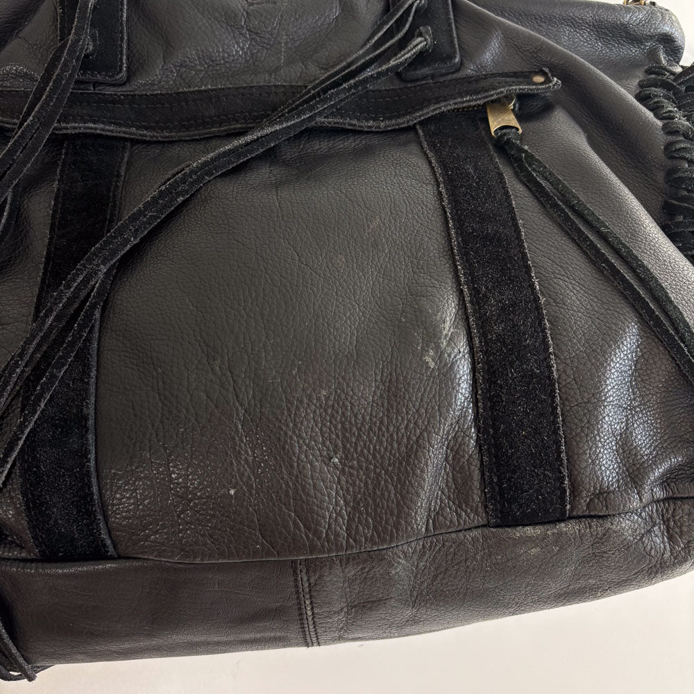 LIEBESKIND FRINGE SHOPPER BLACK