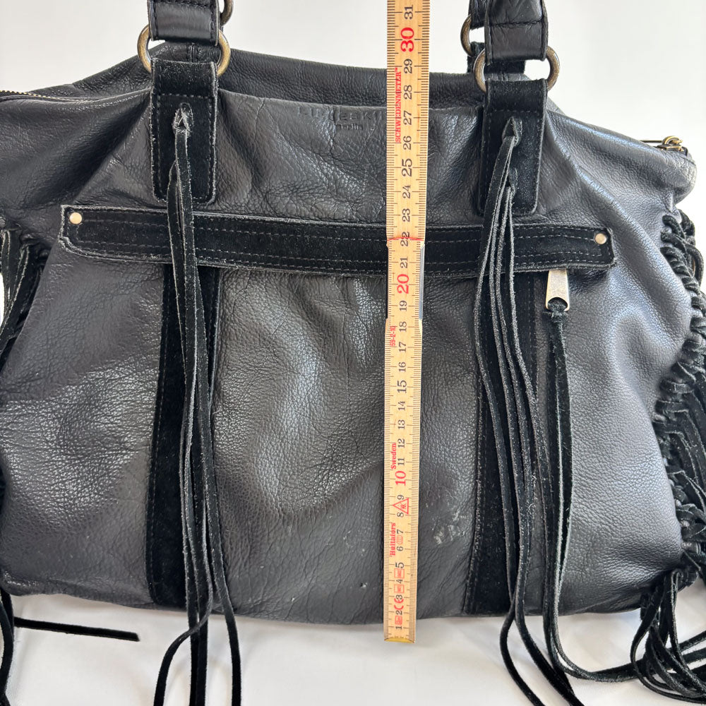 LIEBESKIND FRINGE SHOPPER BLACK