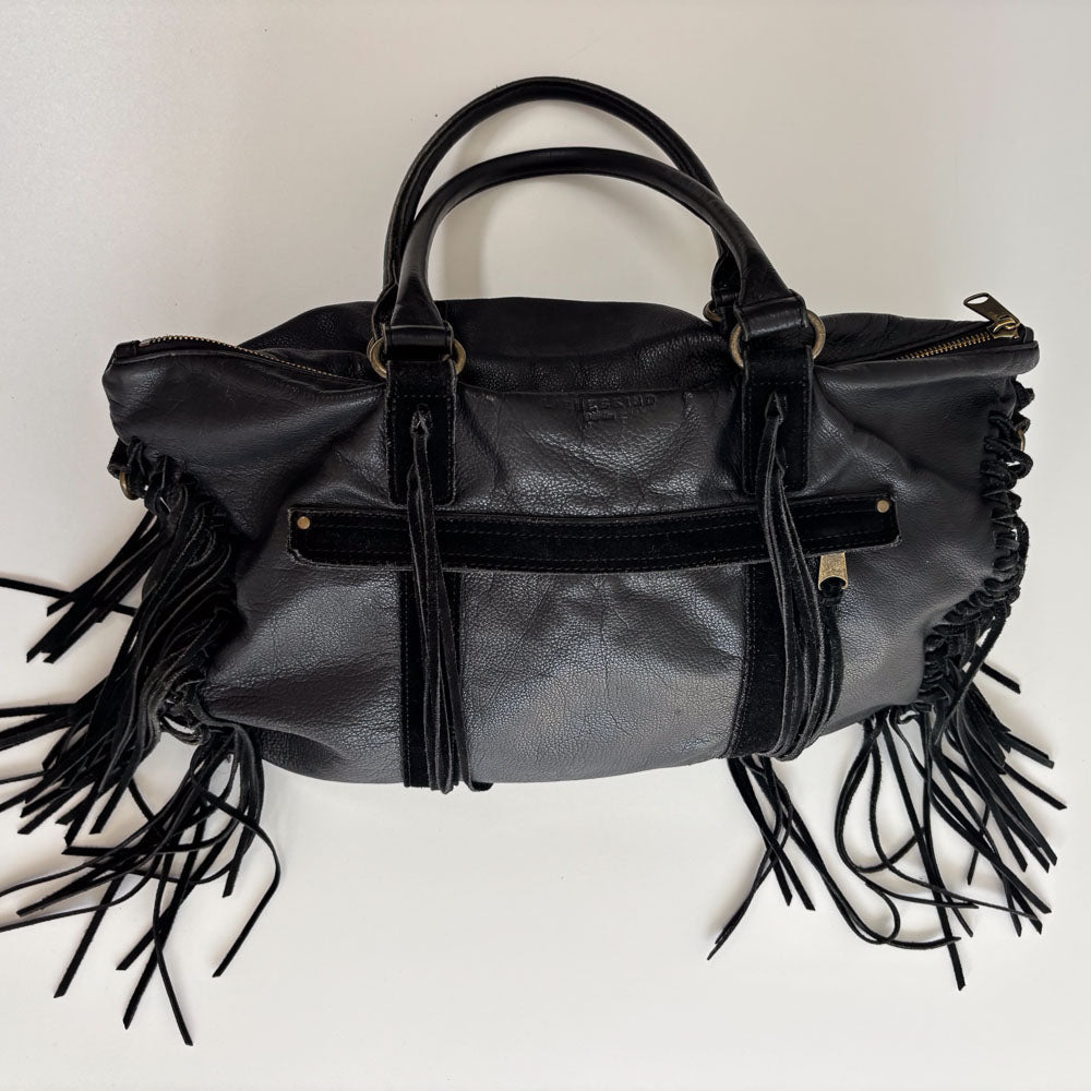 LIEBESKIND FRINGE SHOPPER BLACK