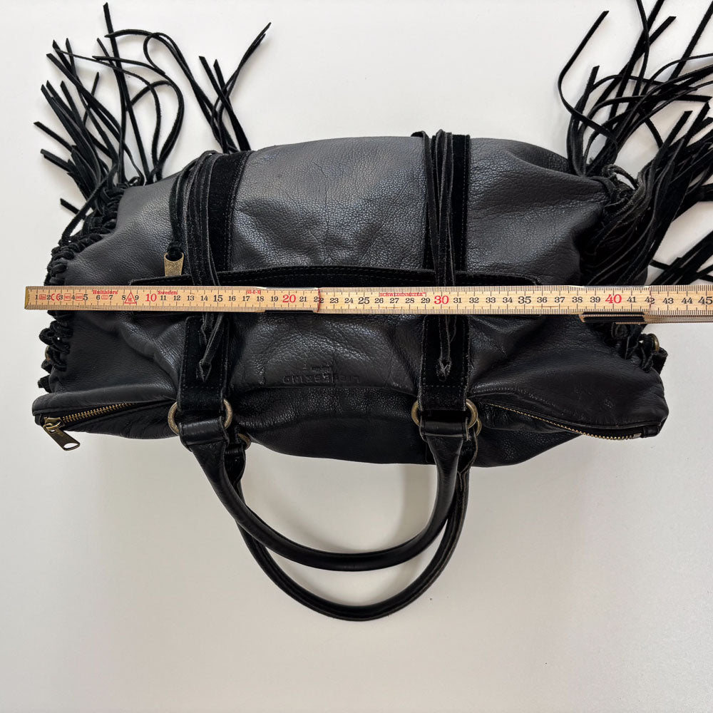 LIEBESKIND FRINGE SHOPPER BLACK