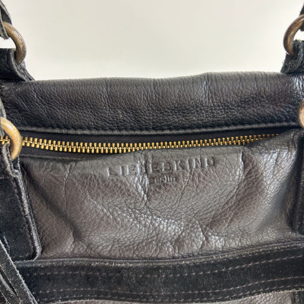 LIEBESKIND FRINGE SHOPPER BLACK
