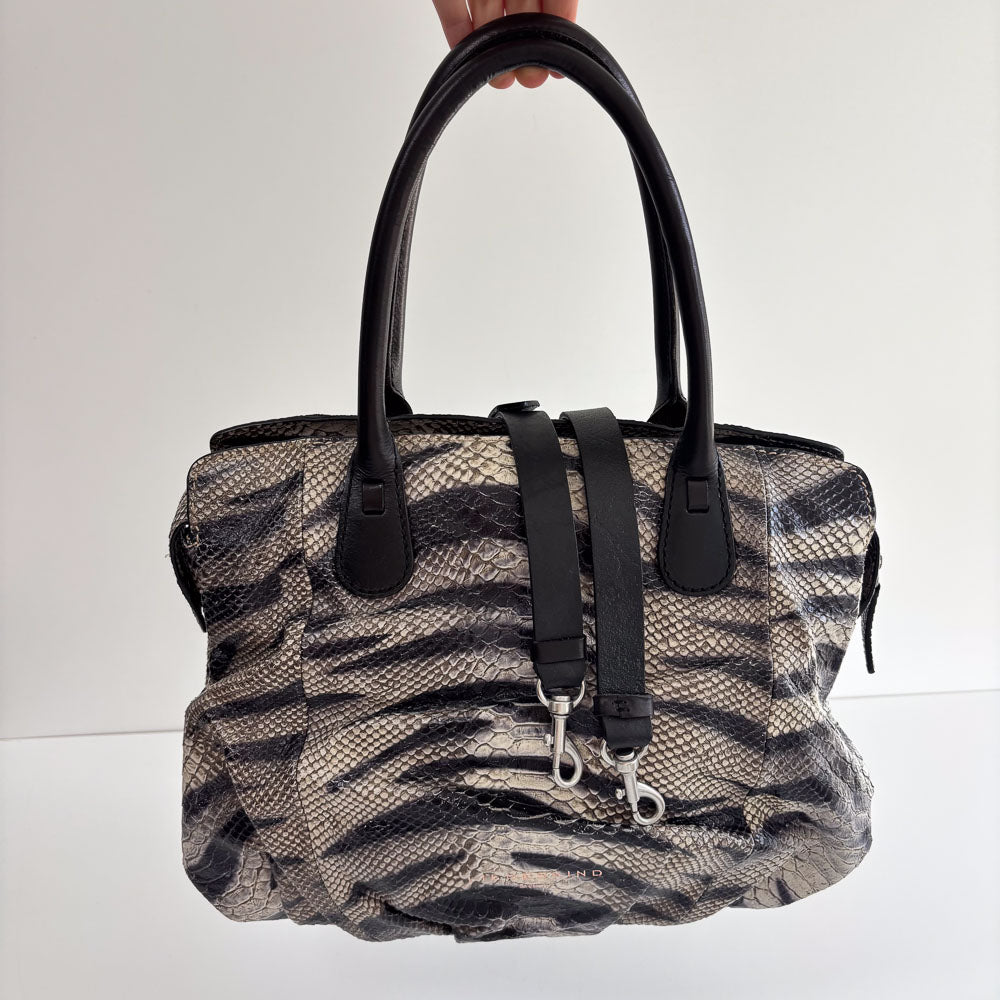 LIEBESKIND SNAKE SHOPPER ZEBRA