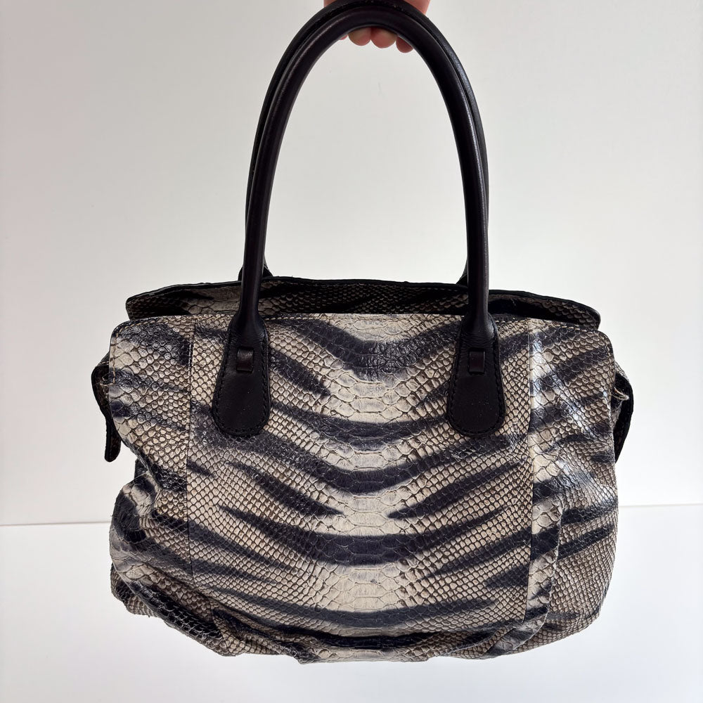 LIEBESKIND SNAKE SHOPPER ZEBRA